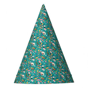 Chapéu De Festa Padrão Papai Noel e Amigos Alegres