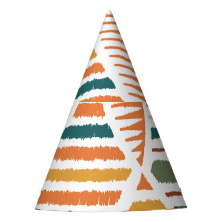 Chapéu De Festa Padrão Seamless Tribal Étnico Argyle