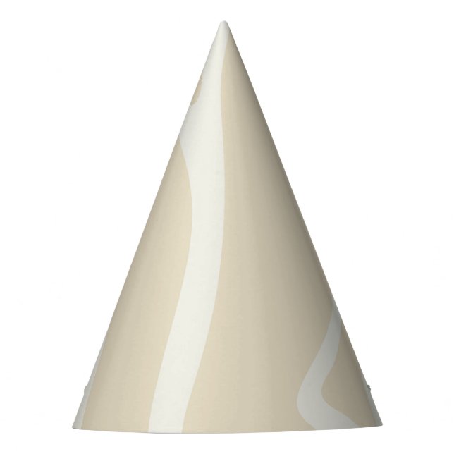 Chapéu De Festa Padrão Simples Creme Bege Moderno (Frente)