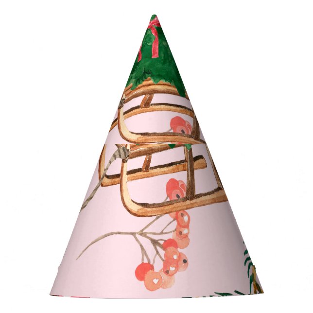 Chapéu De Festa Padrão Snowman De Natal Sem Olhos. (Frente)
