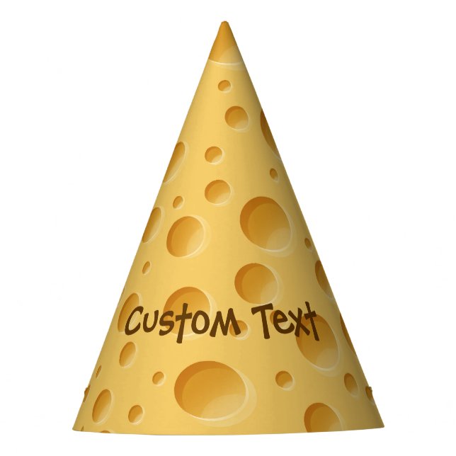 Chapéu De Festa Padrão suíço de queijo (Frente)