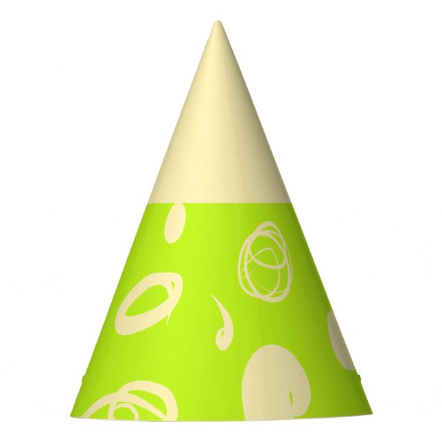 Chapéu De Festa Padrões lineares e manchetes de design (Frente)