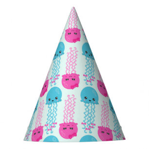 Chapéu De Festa Padrões para águas-vivas, águas-vivas-vivas-doces,
