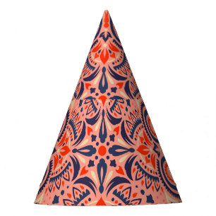 Chapéu De Festa Paisley sem costura: design de padrão de colheita.