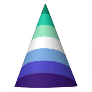 Chapéu De Festa Paleta da bandeira de homens gays trans-inclusivos