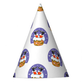 Chapéu De Festa Papai Noel na Chaminé, Neve, Natal, Ano Novo