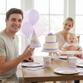 Chapéu De Festa Papel de Aniversário de 1 Ano Personalizado com Xa