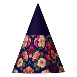 Chapéu De Festa Papel de parede com padrão floral