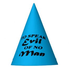 Chapéu De Festa Para Falar Mau De Nenhum Homem