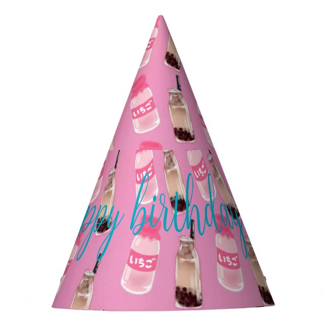 Chapéu De Festa Parabéns a Kawaii (Frente)