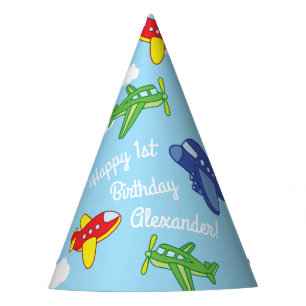 Chapéu De Festa Partido de primeiro aniversario bonito dos aviões