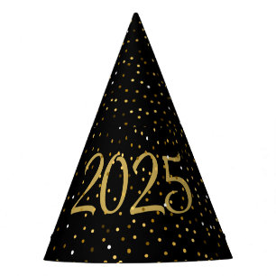 Chapéu De Festa Partido véspera de ano novo 2025 Dourado