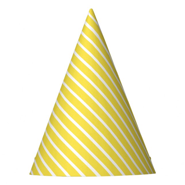 Chapéu De Festa Parto de Diagonal Amarelo do Carnaval (Frente)