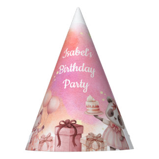 Chapéu De Festa Pastel Animal Birthday Party Hat