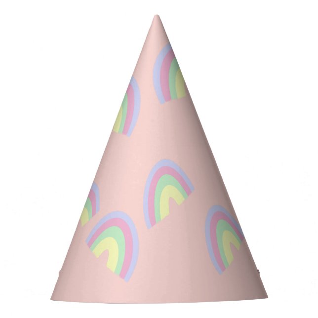 Chapéu De Festa Pastel Rainbow Party Hat (Frente)