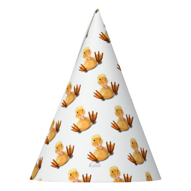 Chapéu De Festa Pato Amarelo Engraçado Reproduzindo Piscar os olho (Esquerda)