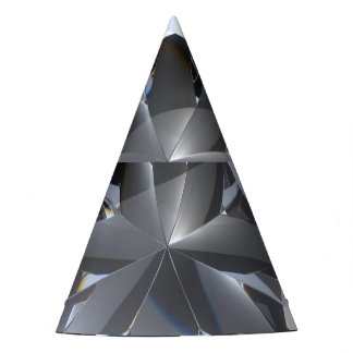 Chapéu De Festa Pedra de diamante: faísca do espaço negro.