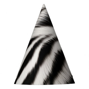 Chapéu De Festa Pele de Impressão Zebra