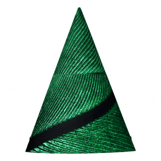 Chapéu De Festa Pena Verde, Linda Textura Padrão.