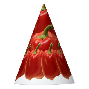 Chapéu De Festa Pepper Red Bell. Fresco do mercado