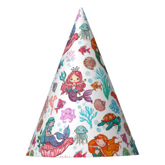 Chapéu De Festa Pequena sereia, garota, criança, personagem do cha