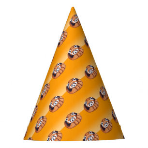 Chapéu De Festa Pequeno panda vermelho em laranja