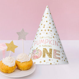 Chapéu De Festa Pequeno primeiro aniversario de Meninas de Abóbora