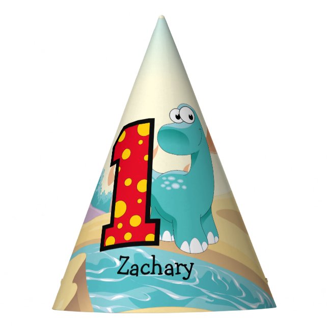 Chapéu De Festa Personalizado do Partido do primeiro aniversario D (Frente)