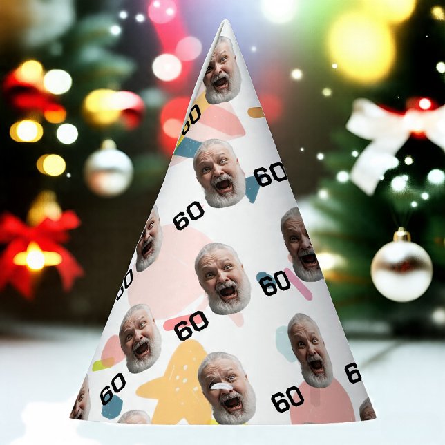 Chapéu De Festa Personalizado Face 30 40º 50º aniversário do 60º a (Criador carregado)