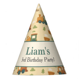 Chapéu De Festa Personalized Train Kid Birthday 