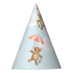 Chapéu De Festa Pêssego Pêssego Clássico Pastel Azul