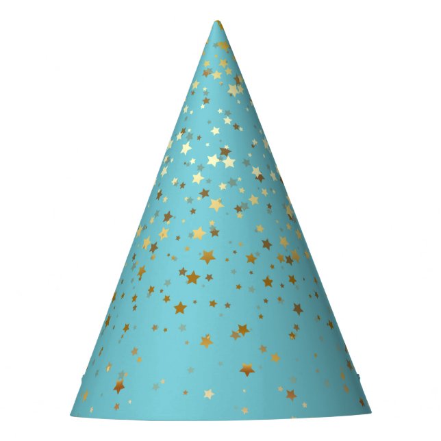 Chapéu De Festa Petite Ouro Stars Party Hat-Robin Ovo Azul (Frente)