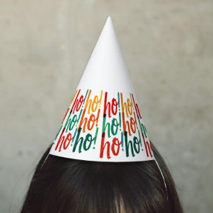 Chapéu De Festa Pincel de Natal Colorido Simples Escrito à Mão