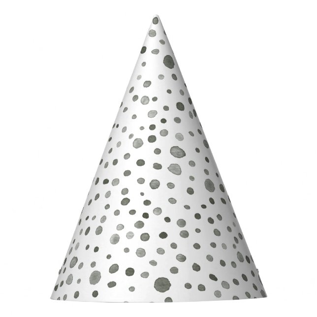 Chapéu De Festa Pine Confetti Watercolor Party Hat (Frente)