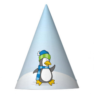 Chapéu De Festa Pinguim andando na neve