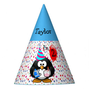 Chapéu De Festa Pinguim de Desenho Animado Personalizado Aniversár