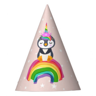 Chapéu De Festa Pinguim unicórnio