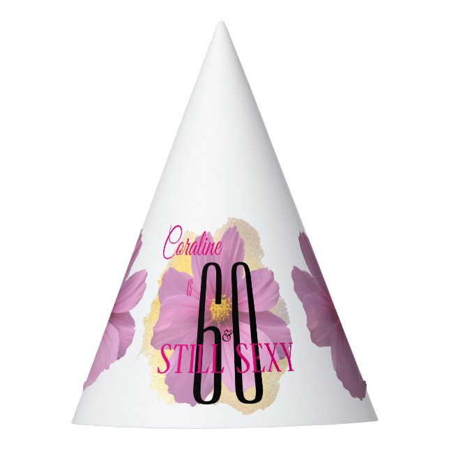 Chapéu De Festa Pintor Amarelo de Flor Cosmos - Abertura 60 e Aind (Frente)