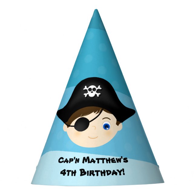 Chapéu De Festa Pirata Boy (Frente)