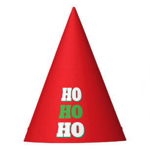 Chapéu De Festa Planície Minimalista do Partido HoHo de Feliz Nata