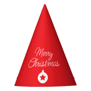 Chapéu De Festa Planície Minimalista Única Clássica de Feliz Natal