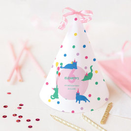 Chapéu De Festa Playful Cats cute Purrfect Birthday Party 