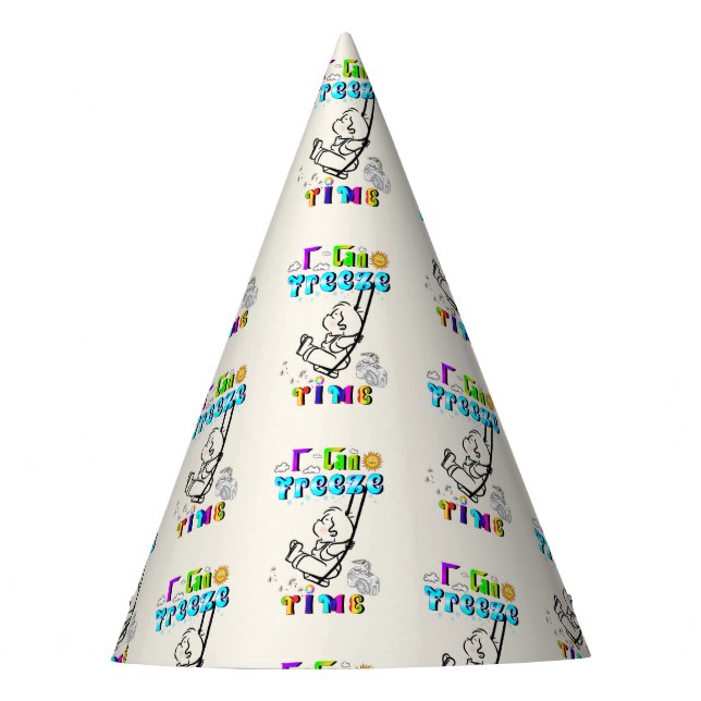 Chapéu De Festa Posso Congelar Tempo (Frente)
