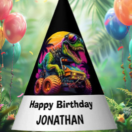 Chapéu De Festa Prepare-se para uma Festa de aniversário Dino-Mite