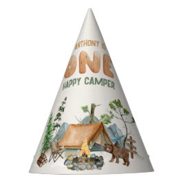 Chapéu De Festa Primeiro aniversario de Aquarela de Camper Feliz M
