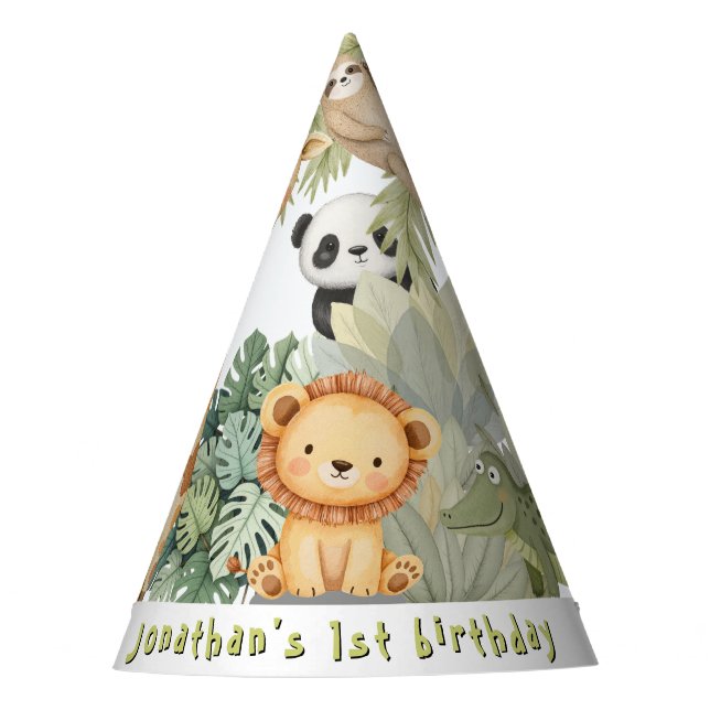 Chapéu De Festa Primeiro aniversario de Selva (Frente)