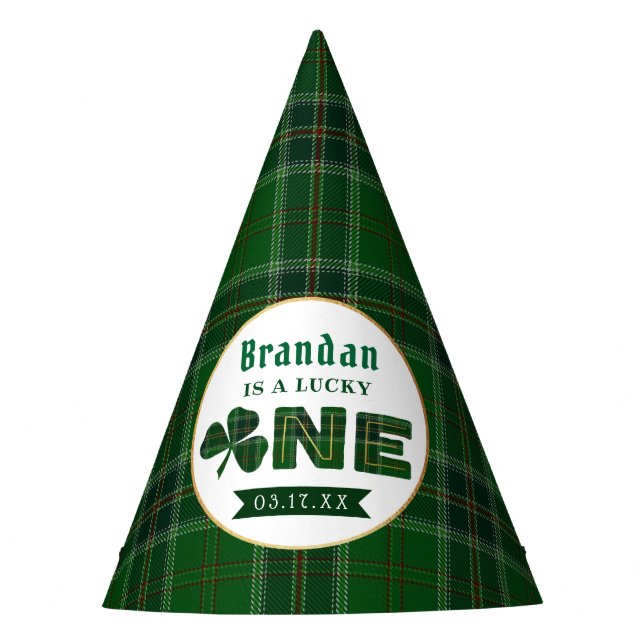 Chapéu De Festa Primeiro aniversario de Shamrock (Frente)