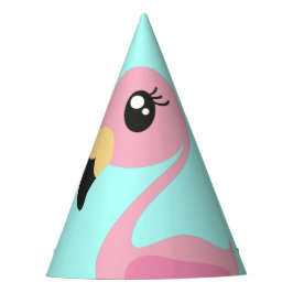 Chapéu De Festa Primeiro aniversario Tropical Rosa Flamingo Cugado