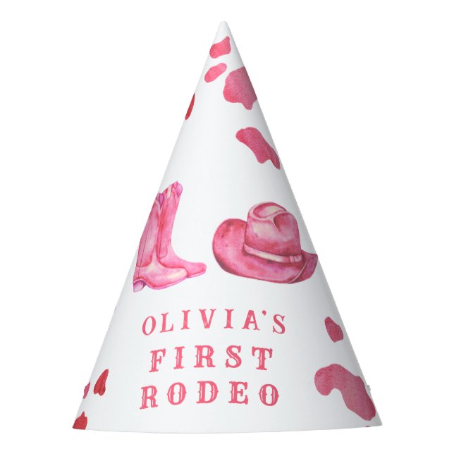 Chapéu de Festa Primeiro Rodeio da Cowgirl (Frente)