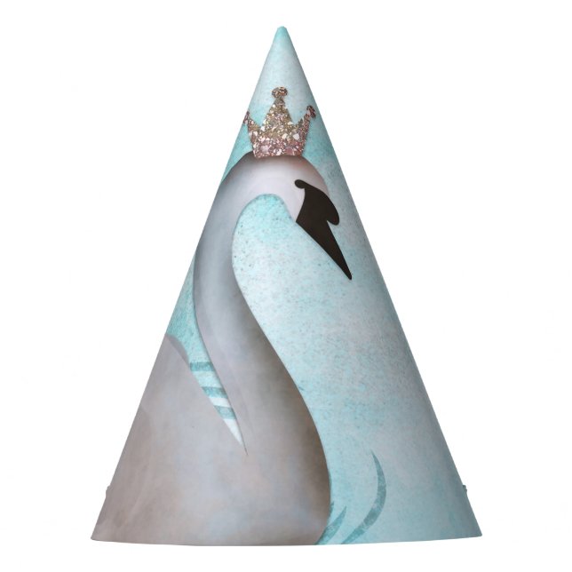 Chapéu De Festa Princesa Cisne Livro de Histórias Azul Dourado Fes (Frente)